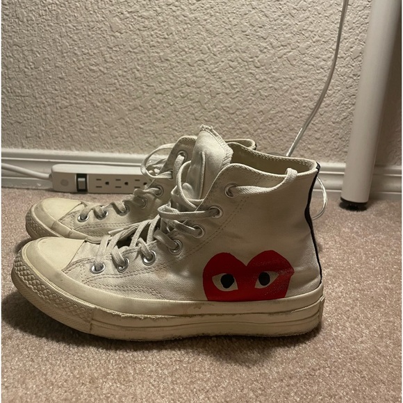 Comme des Garçons Converse Play Chuck Sneakers - Picture 1 of 7